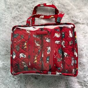 NWOT Vera Bradley Cotton 4pc Cosmetic organizer
